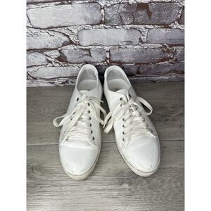 MINELLI White Leather Low Top Casual Sneakers Shoes Women’s Sz 41EU/10.5M US